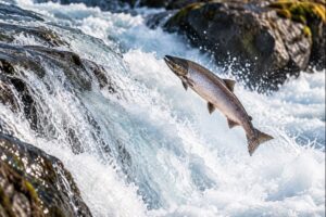 Salmon Jumping