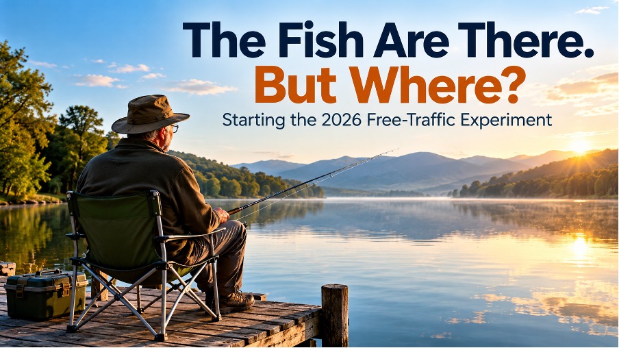 The Fish Are There. But Where? &mdash; Starting the 2026 Free-Traffic Experiment